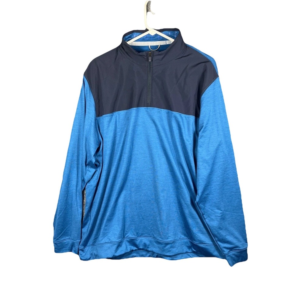 Puma Mens Golf 1/4 Zip Pullover Jacket Blue Performance Activewear XL